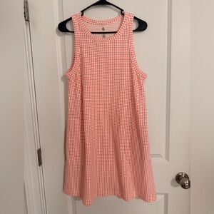 Lou & Grey Pink and White knee length dress-Large